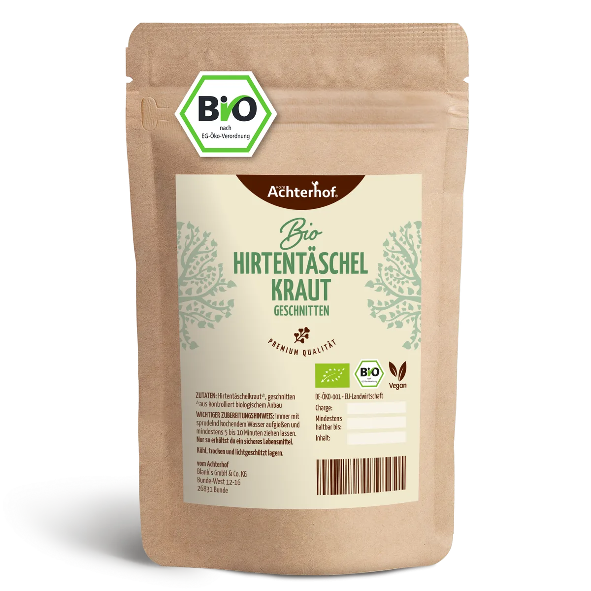 Hirtentäschelkraut geschnitten Bio (100g)