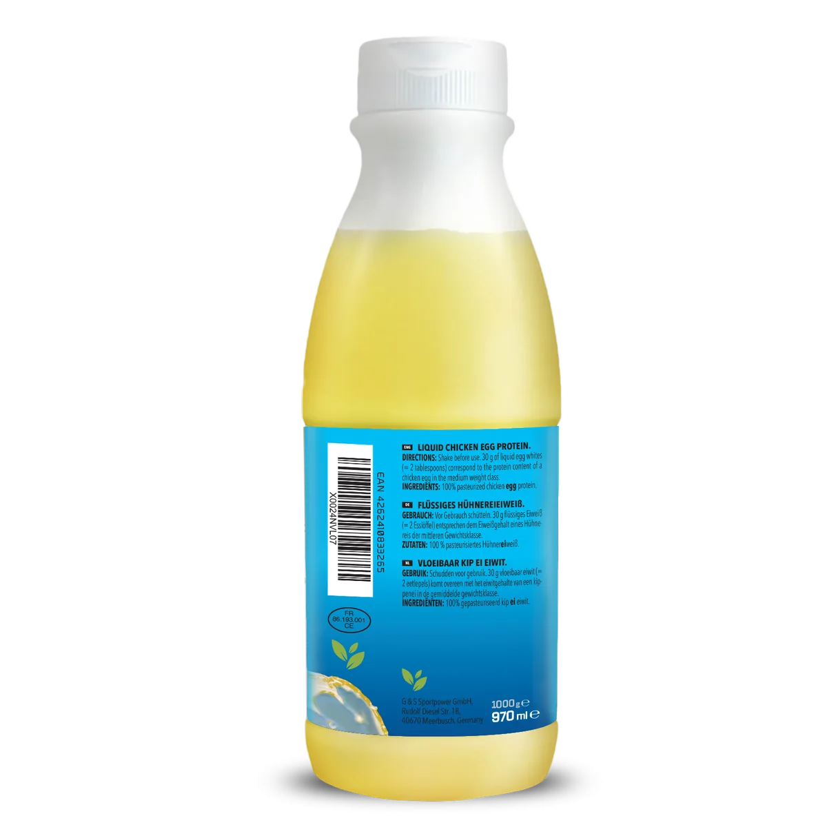 Liquid EGGWHITE (970ml) - 100% natural – Bild 3