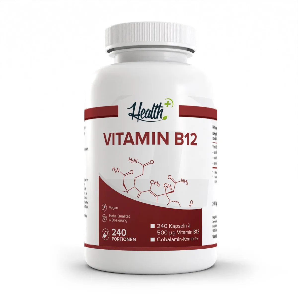 HEALTH+ VITAMIN B12, 240 Kapseln
