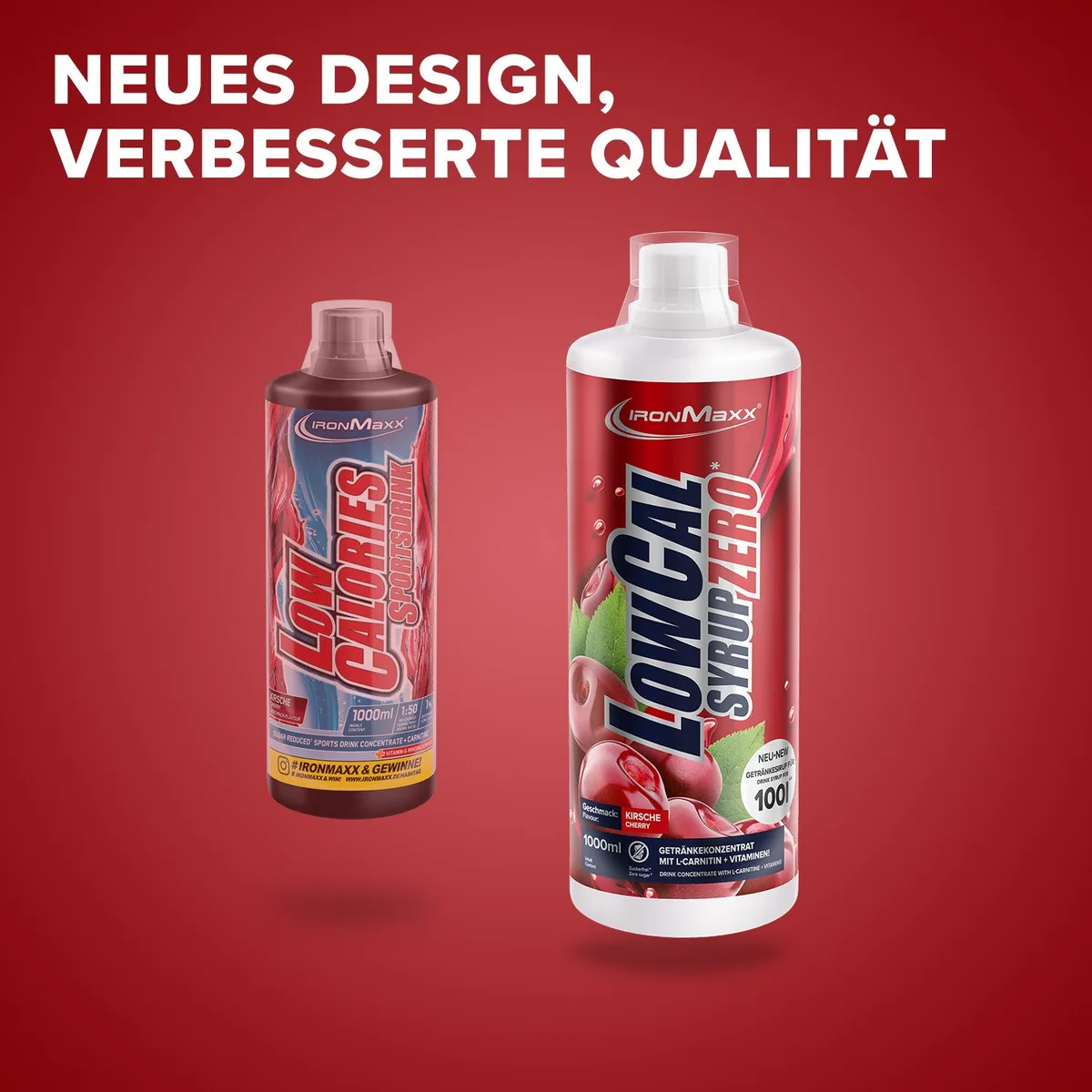 LowCal Syrup Zero (1000ml) - Kirsche – Bild 2