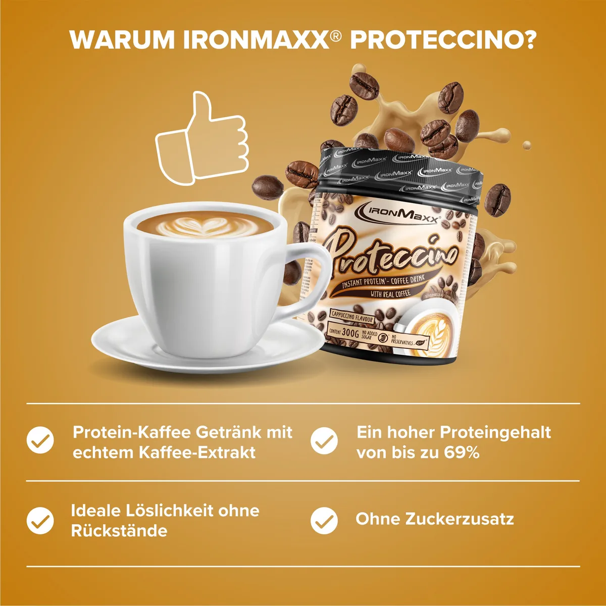 Proteccino (300g) - Cappuccino Flavour – Bild 3