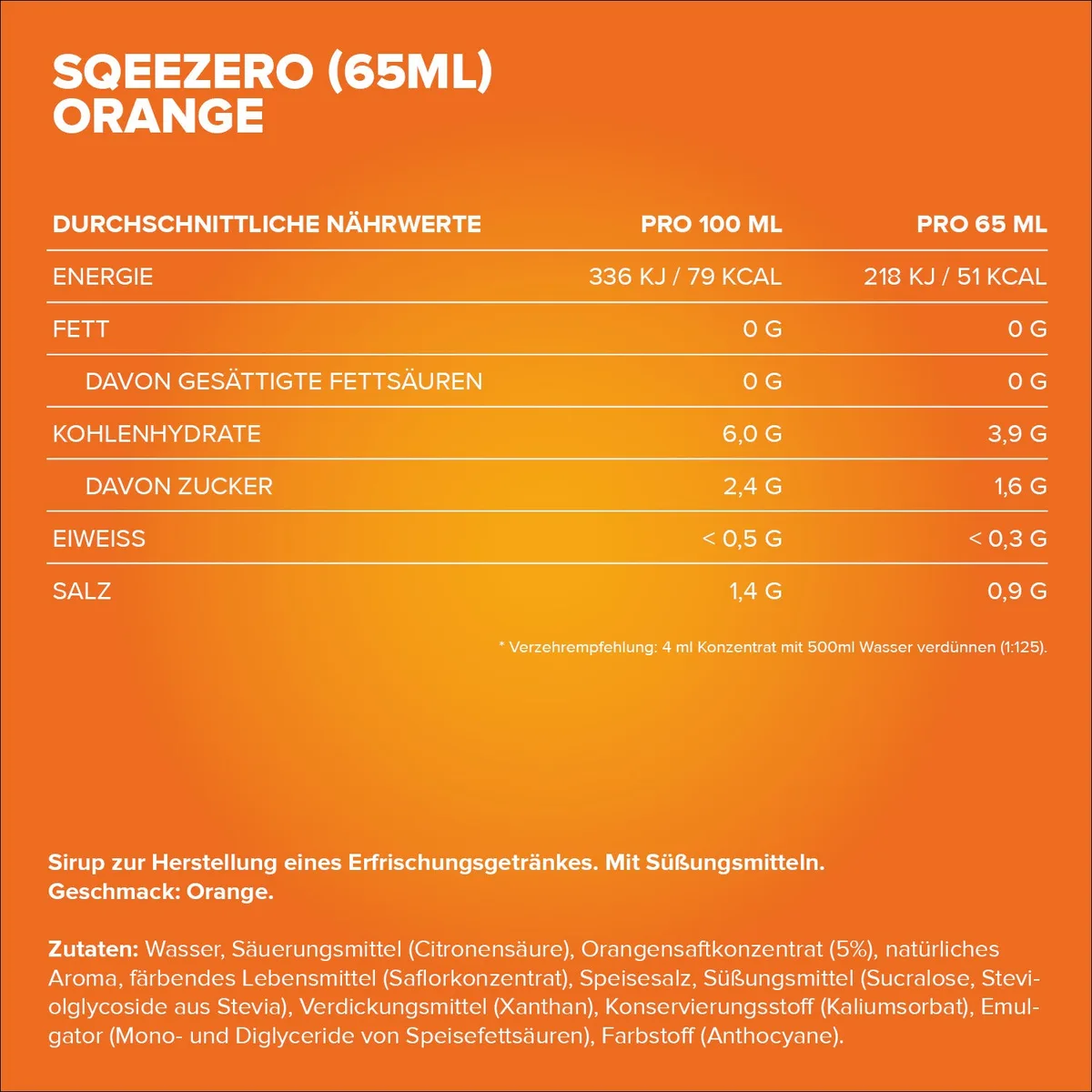 SqueeZero (65ml) - Orange – Bild 4