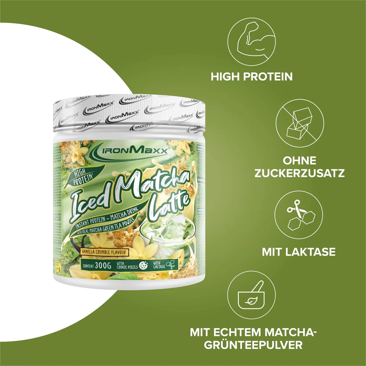 Iced Matcha Latte (300g) - Vanilla Crumble – Bild 2