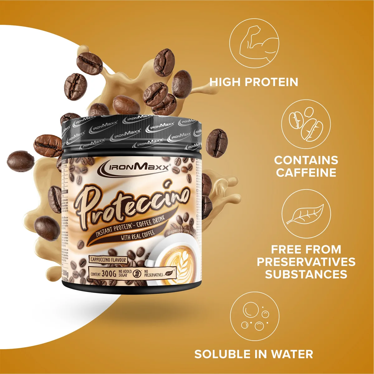 Proteccino (300g) - Cappuccino Flavour – Bild 7