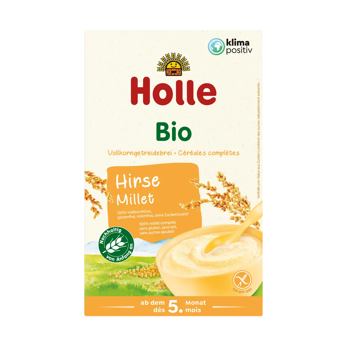 Bio-Babybrei ab dem 5. Monat (250g) Hirse