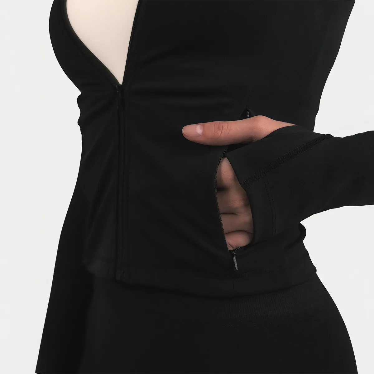 MRIIÀ Soft Active Zip Up Jacket Black / L – Bild 4