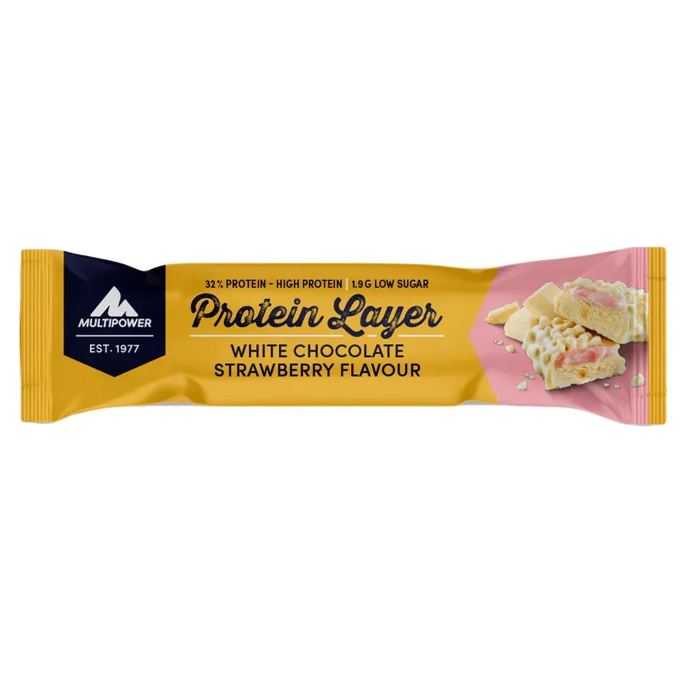 Protein Layer (18x50g) White Chocolate Strawberry – Bild 2