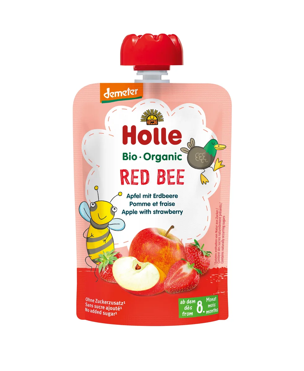 Demeter Pouchy ab dem 8. Monat (90g) Apfel & Mango mit Kokosnuss – Bild 3