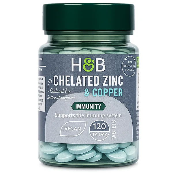 H&B Chelated Zinc + Copper 120 Tabletten – Zink & Kupfer günstig