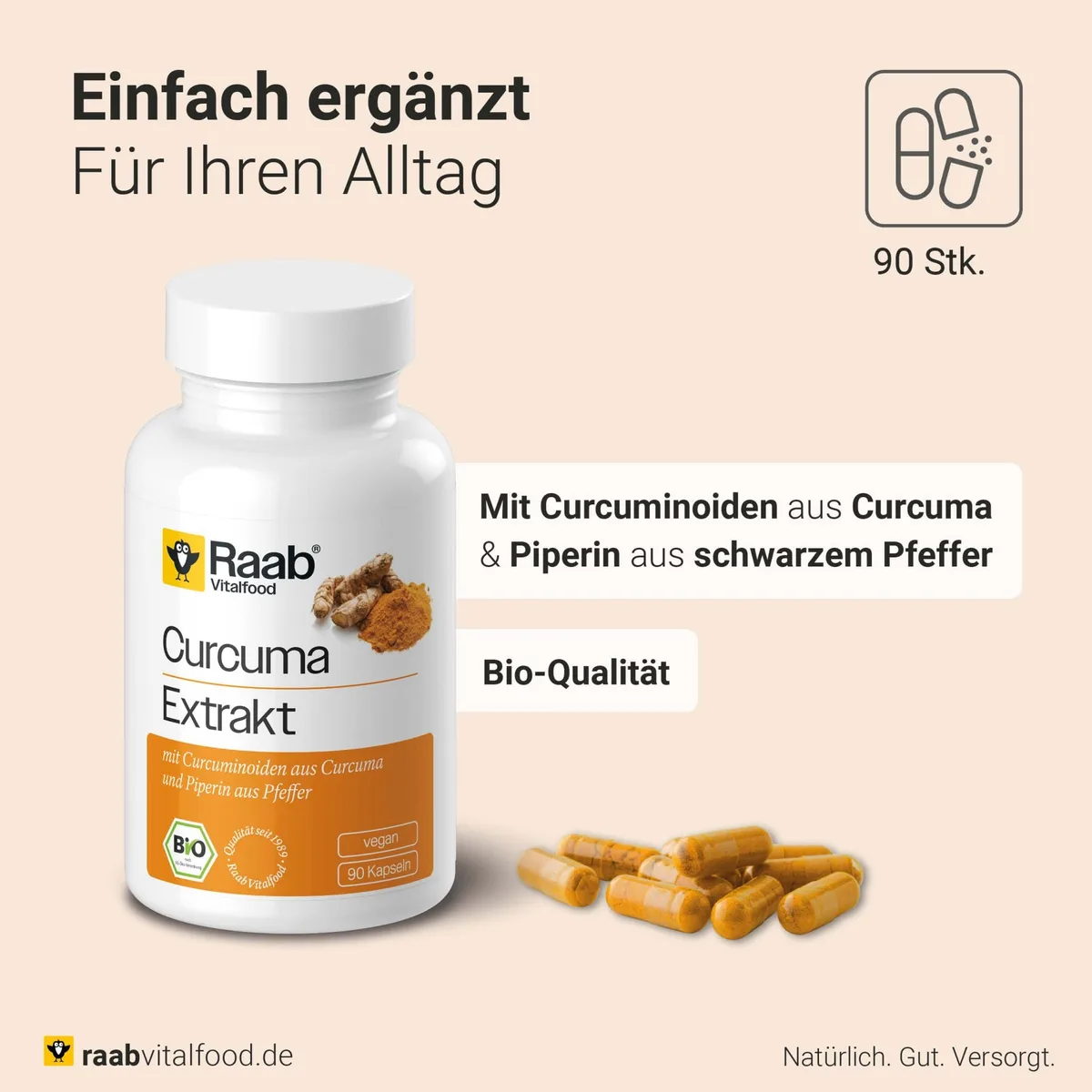 Curcuma Extrakt bio (90 Kapseln) – Bild 3