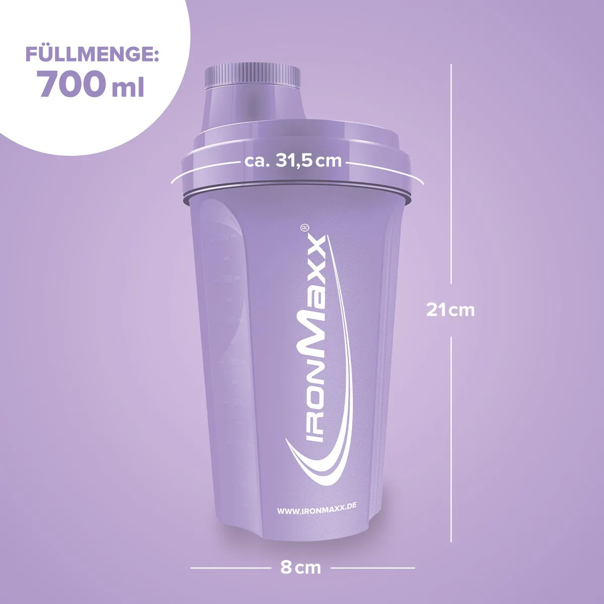 Shaker (700ml) - Lavender – Bild 3