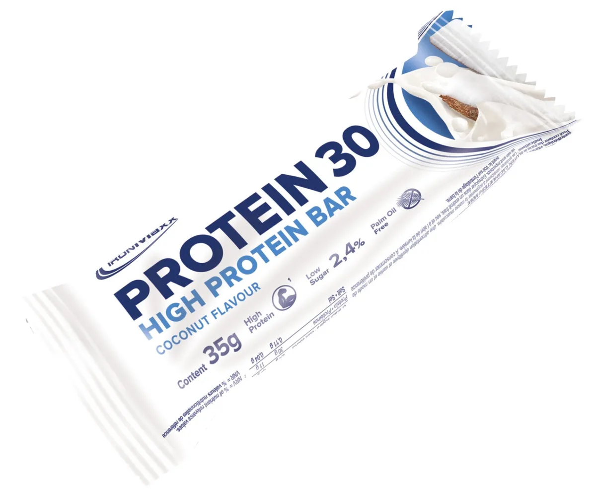 Protein 30 Protein Riegel (24x35g) - Kokosnuss – Bild 2