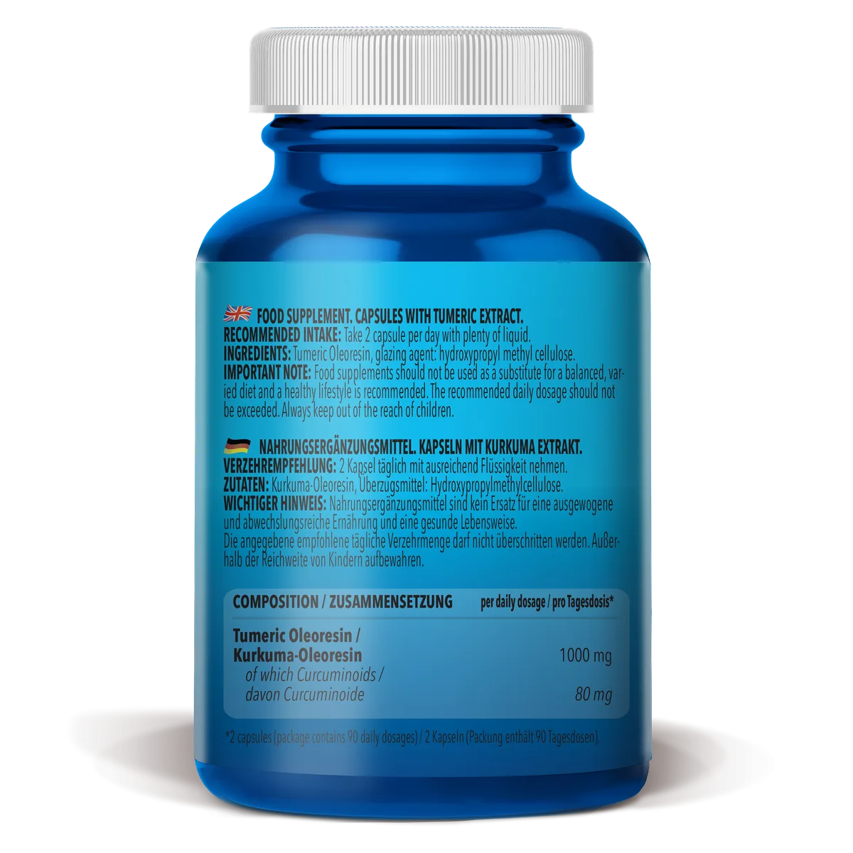 Turmeric (Kurkuma) Extract Liquid Capsules (180 Kapseln) – Bild 2