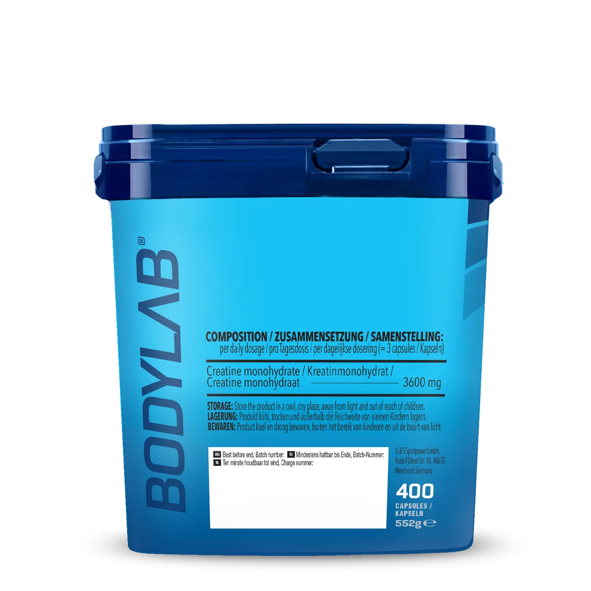Creatine Monohydrate Mega Caps (400 Kapseln) – Bild 3