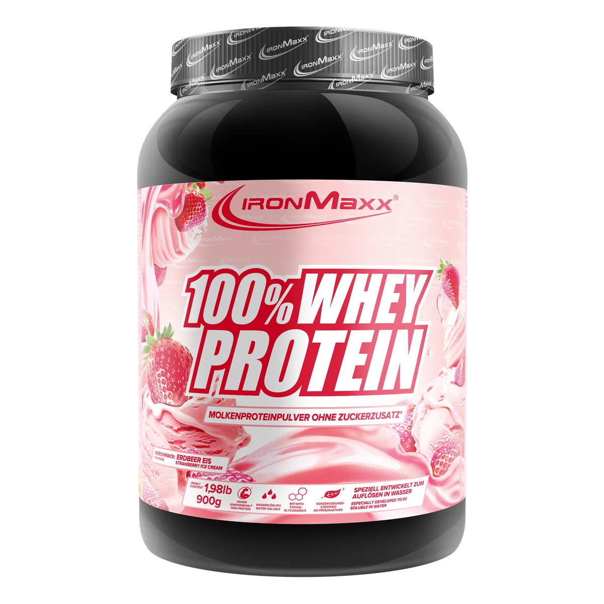 100% Whey Protein (900g) - Strawberry Ice Cream