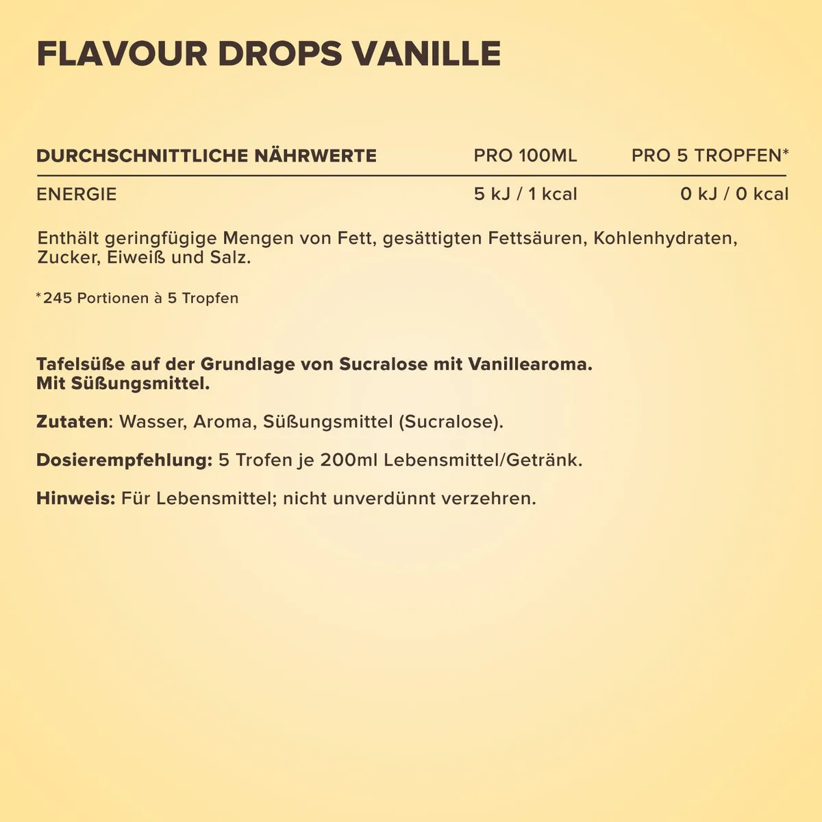 Flavour Drops (50ml) - Vanille – Bild 4