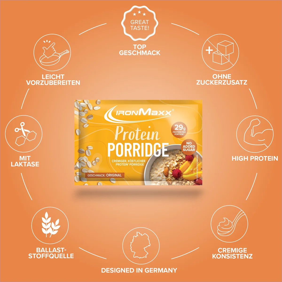 Protein Breakfast Sachets (10x60g) - Porridge – Bild 6