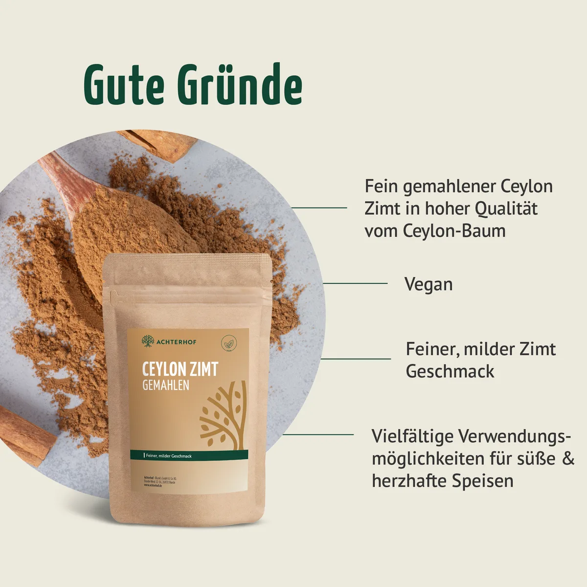 Ceylon Zimt gemahlen (250g) – Bild 5