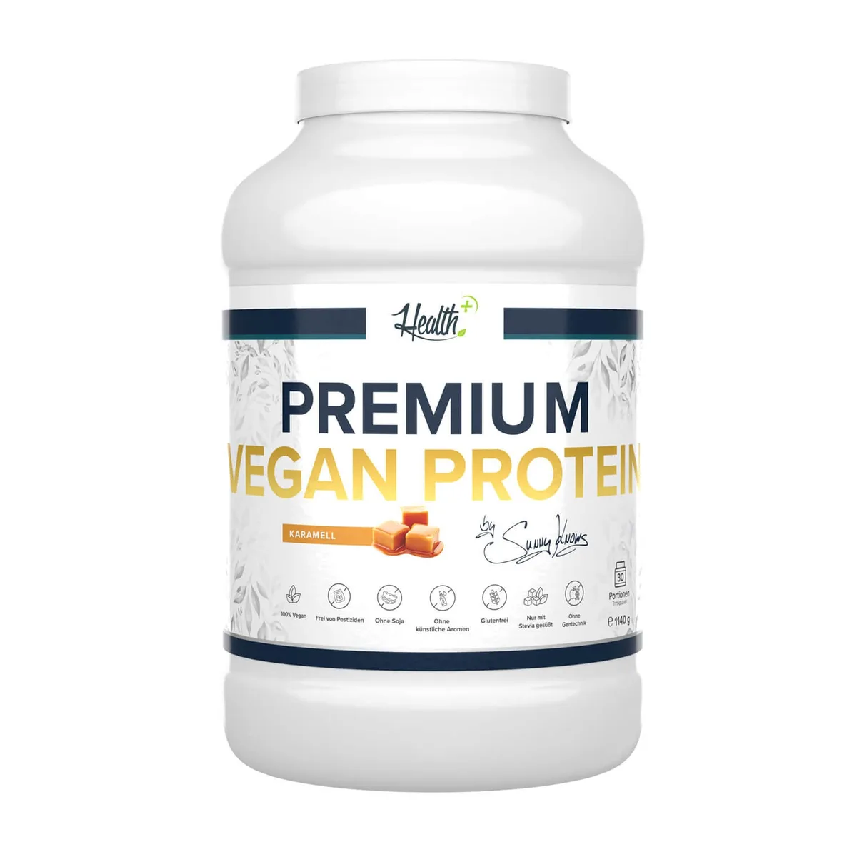 HEALTH+ Premium Vegan Protein 1140g Bourbon-Vanille