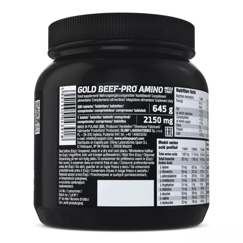 Olimp Gold Beef-Pro Amino Mega Tabs – Bild 2