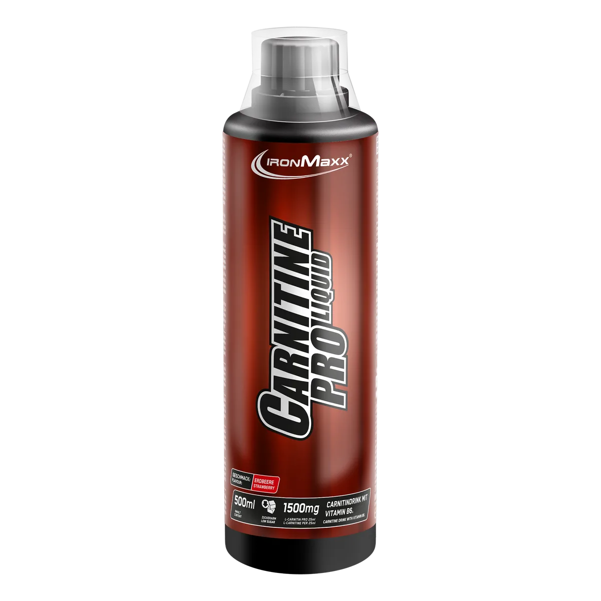 Carnitine Pro Liquid (500ml) - Erdbeere – Bild 2