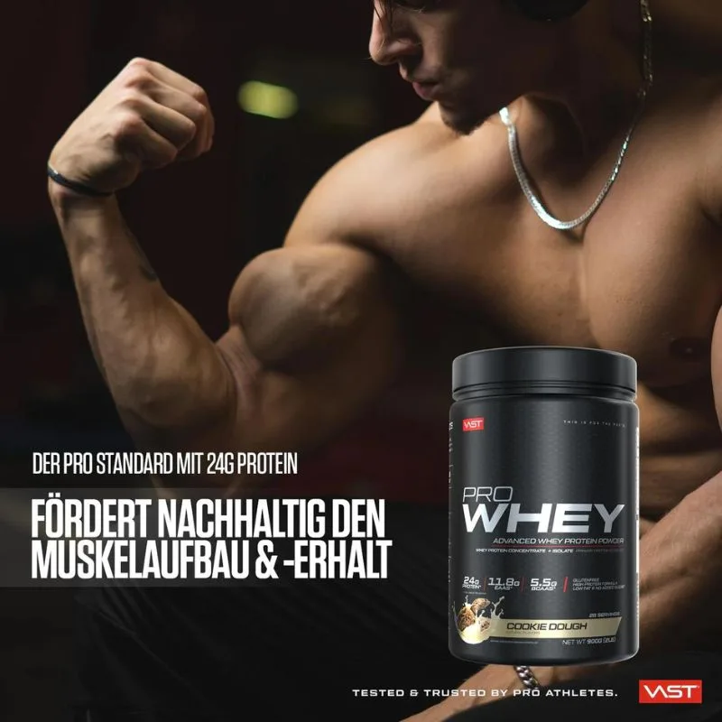 VAST Sports Pro Whey All-In-One Premium Whey Protein Double Rich Chocolate – Bild 7