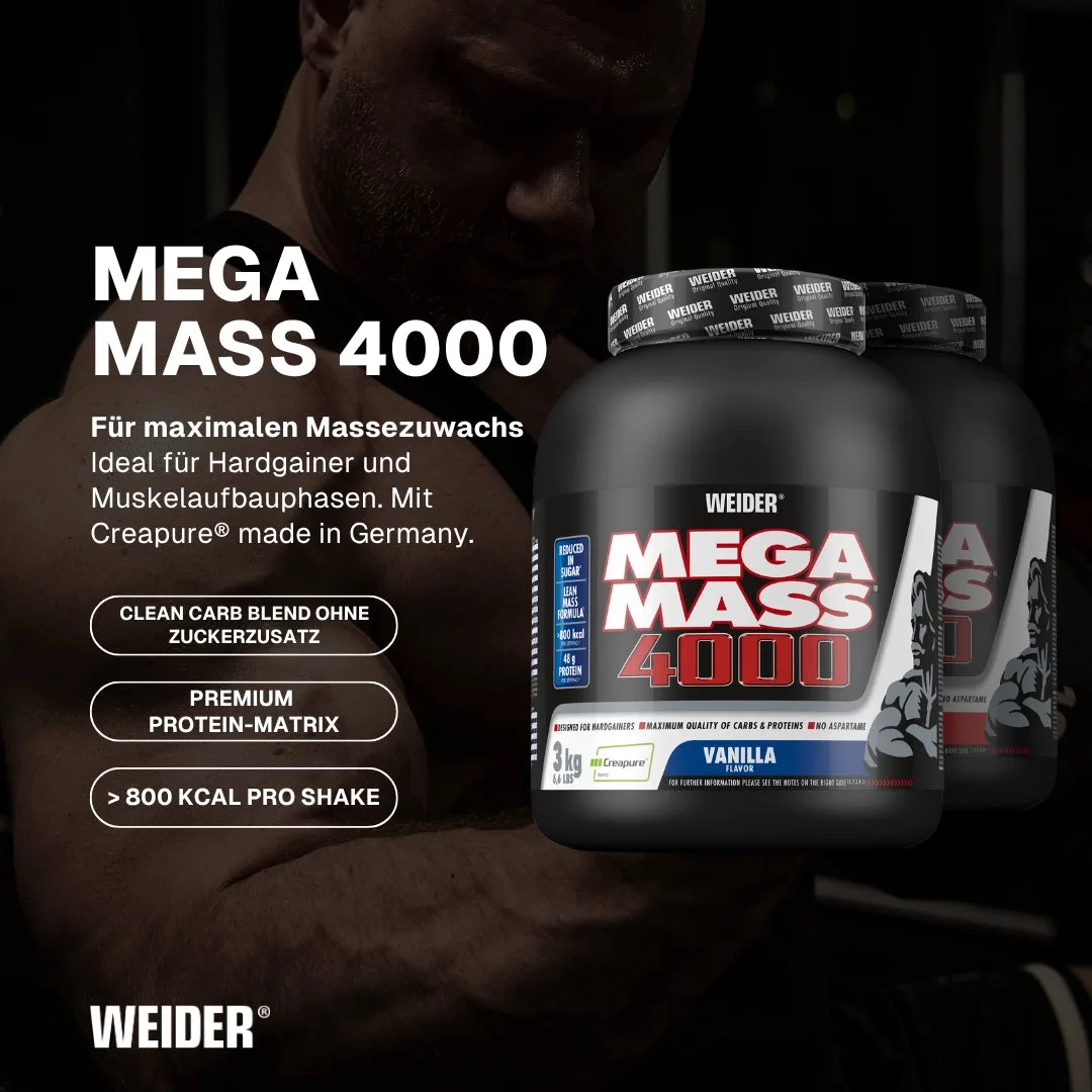 Mega Mass 4000 Vanille / 3 kg – Bild 2
