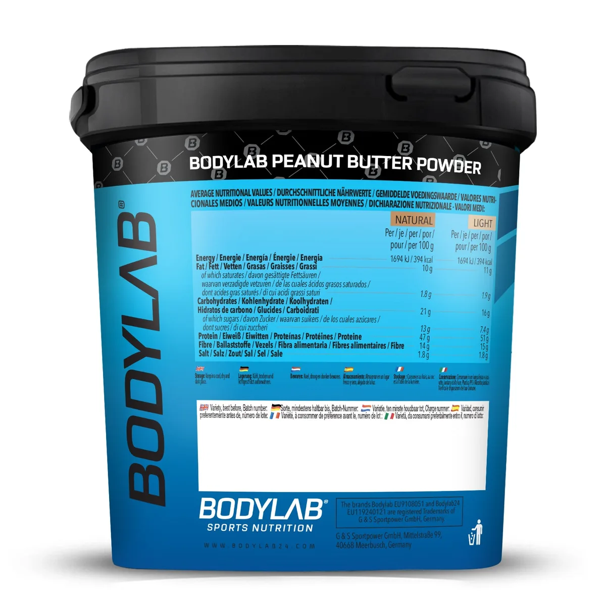High Protein Peanut Butter Powder (960g) Peanut Light – Bild 2