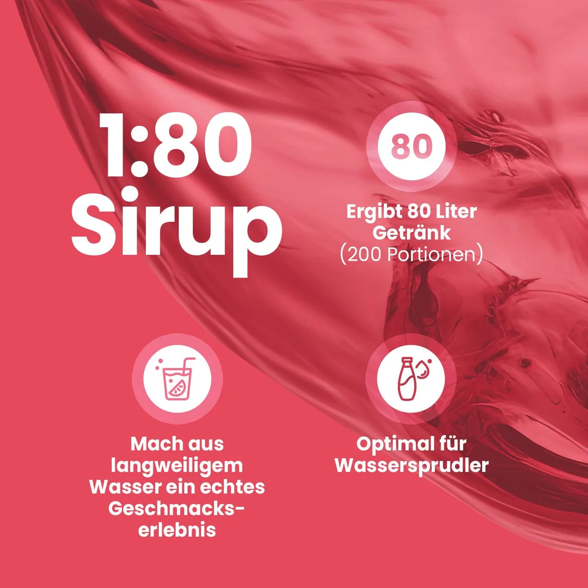 Best Body Nutrition ZEROP Vital Zuckerfreies Getränkekonzentrat Sirup Himbeere Ohne Aspartam 1 L ergibt 80 L Getränk Fitness Drink mit Vitaminen B1 B6 Niacin Kalorienarm Wassersprudler – Bild 3