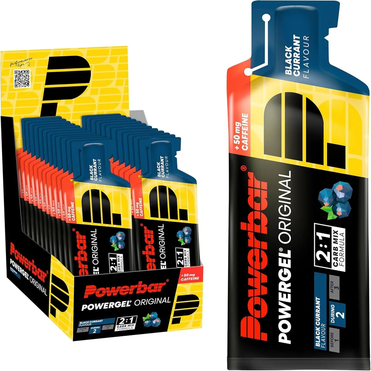 PowerGel Original (24x41g) Schwarze Johannisbeere + Koffein