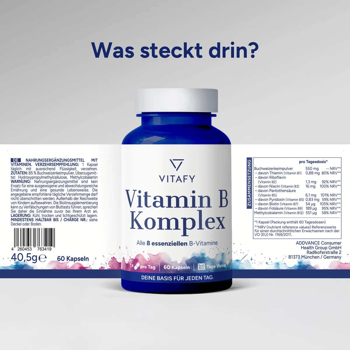 Vitamin B Komplex (60 Kapseln) – Bild 6