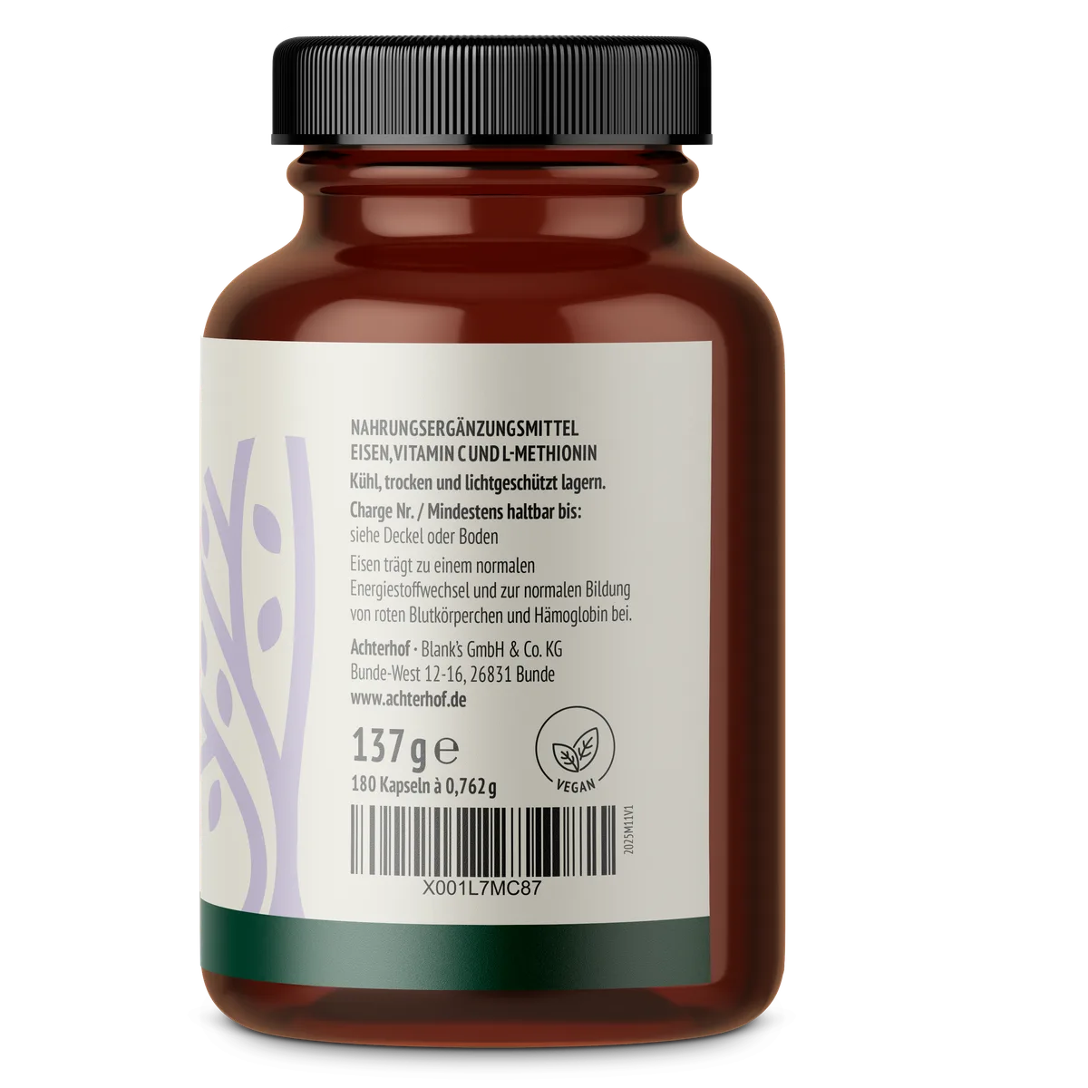 Eisen + Vitamin C Kapseln (180 Kapseln) – Bild 5