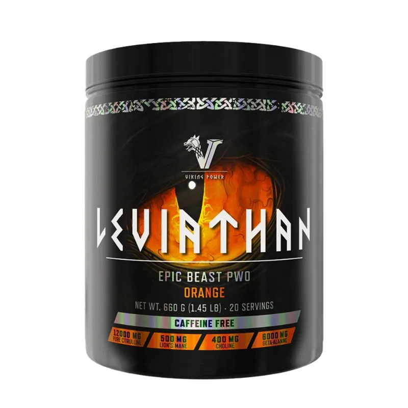 Viking Power Leviathan Hardcore Pre-Workout - Caffeine Free Orange