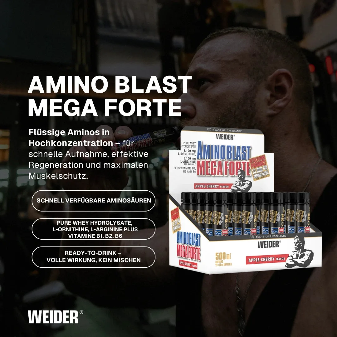 Amino Blast Mega Forte Apfel-Kirsche / 20 x 25ml – Bild 2