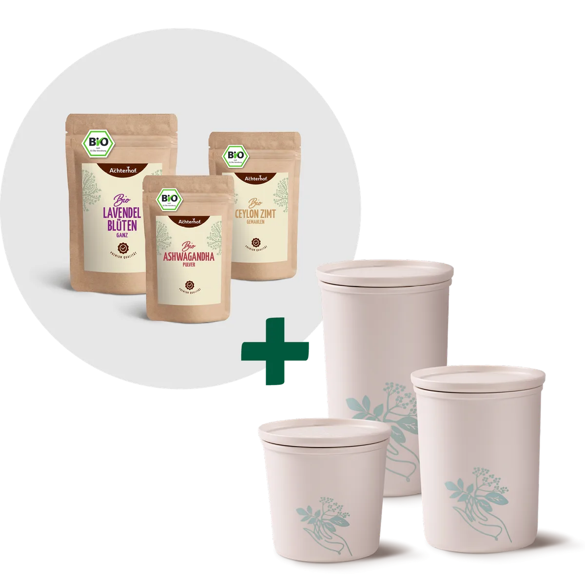 Mond Milch Mischung 3er Bio Set + Frischhaltedosen