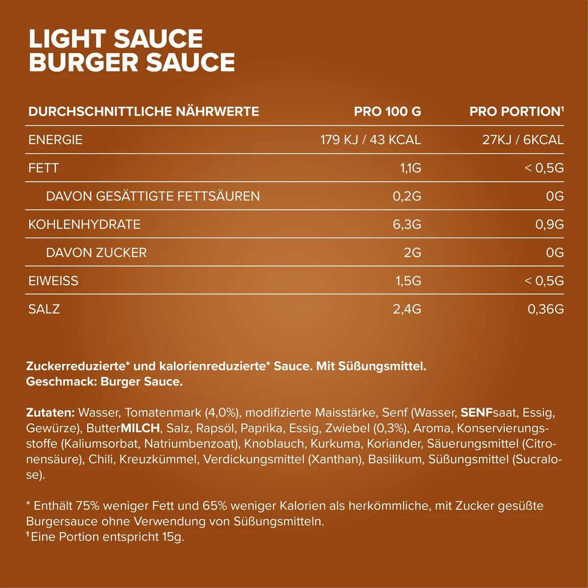 Light Sauce (285ml) - Burger Sauce – Bild 4
