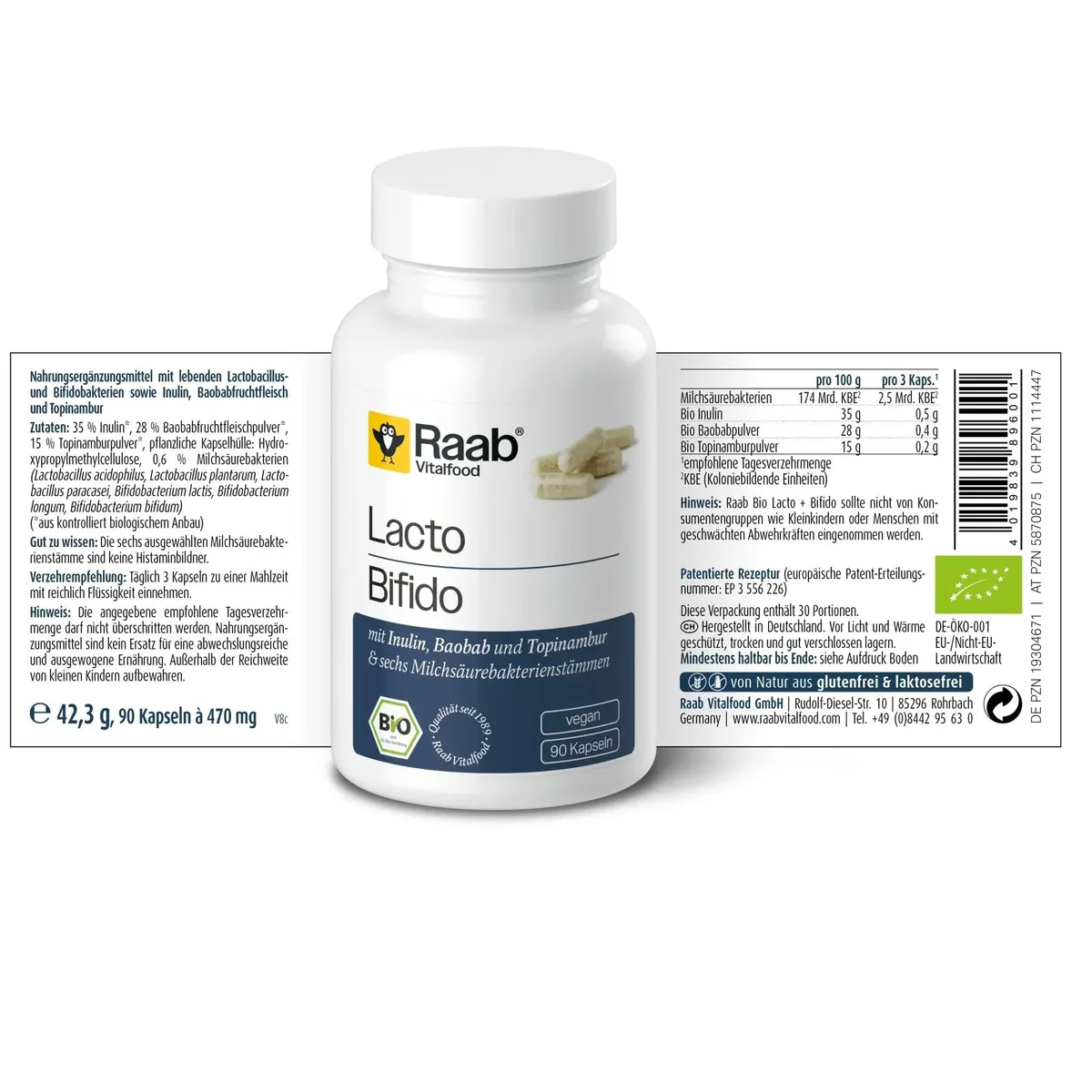 Lacto + Bifido bio (90 Kapseln) – Bild 2