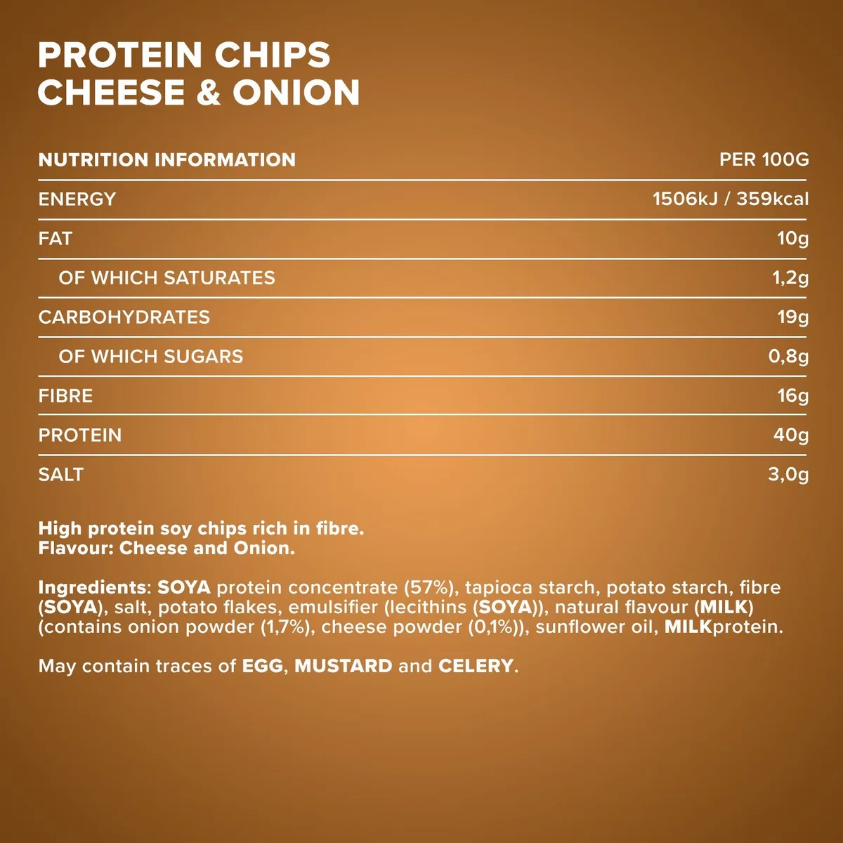 Protein Chips 40 (50g) - Cheese & Onion – Bild 4