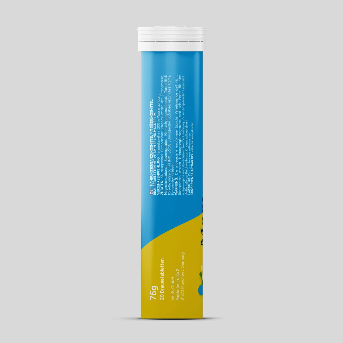 Magnesium + Vitamin B6 - Zitrone (20 Brausetabletten) – Bild 8