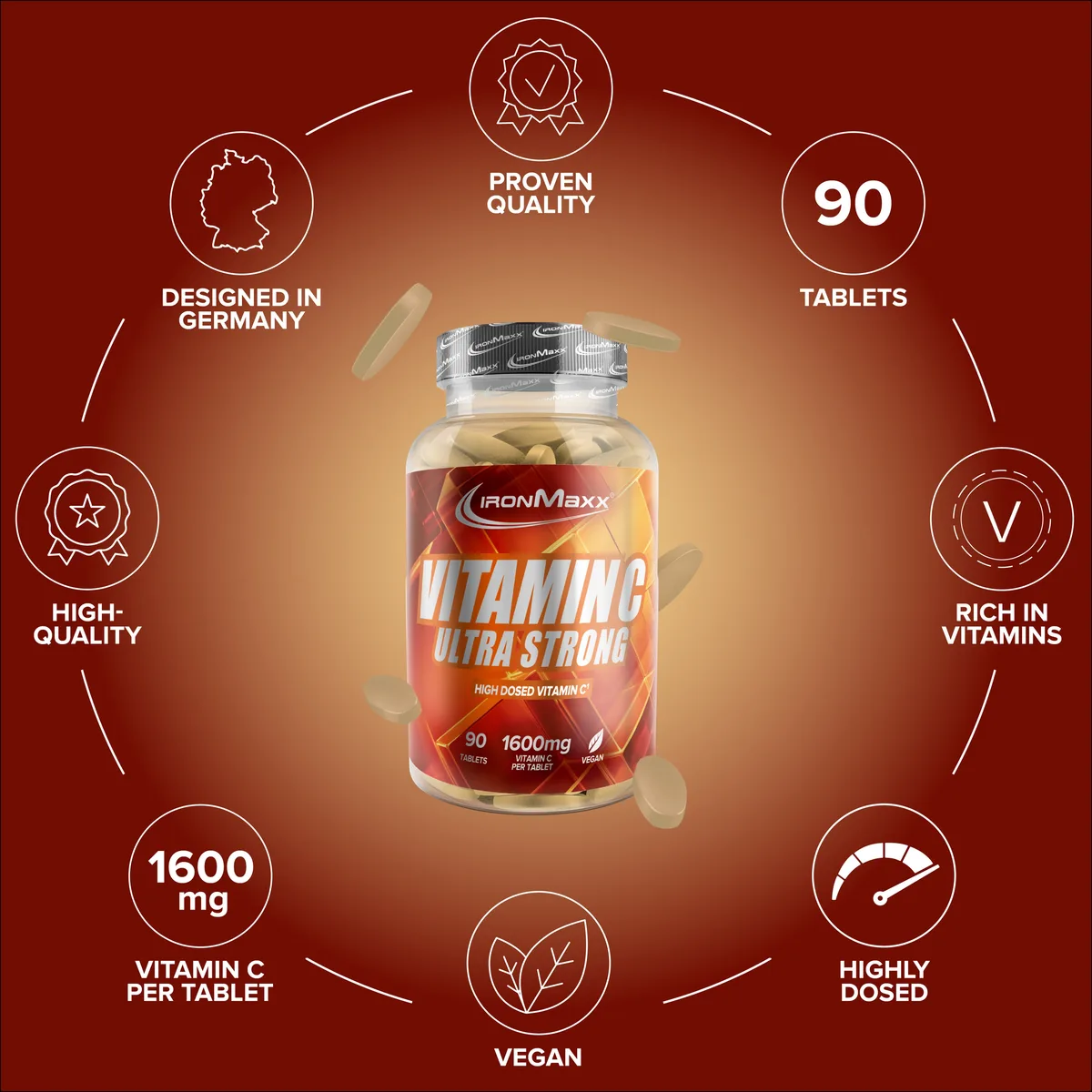 Vitamin C Ultra Strong - 90 Tabletten – Bild 5