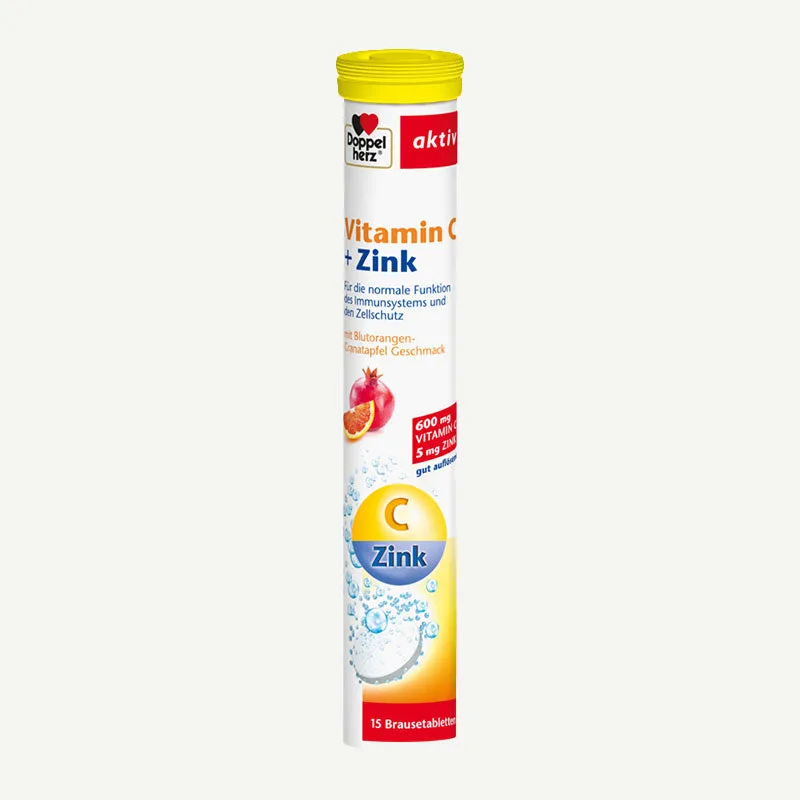 Doppelherz Vitamin C + Zink Basic / 15 Brausetabletten
