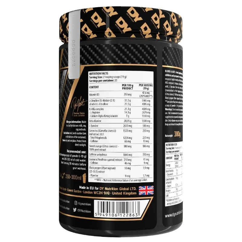 DY Nutrition Blood and Guts Pre-Workout Prometeus Punch – Bild 2