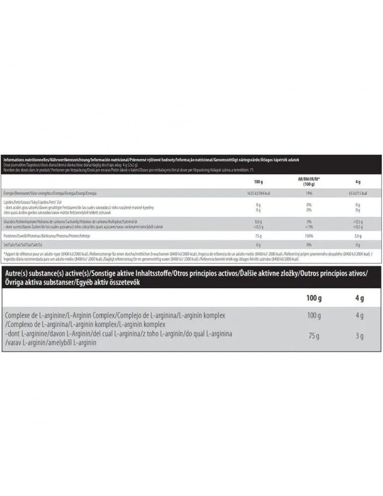 Biotech USA - L-arginin (300g) - Arginin - 3g reines L-Arginin pro Tag – Bild 3