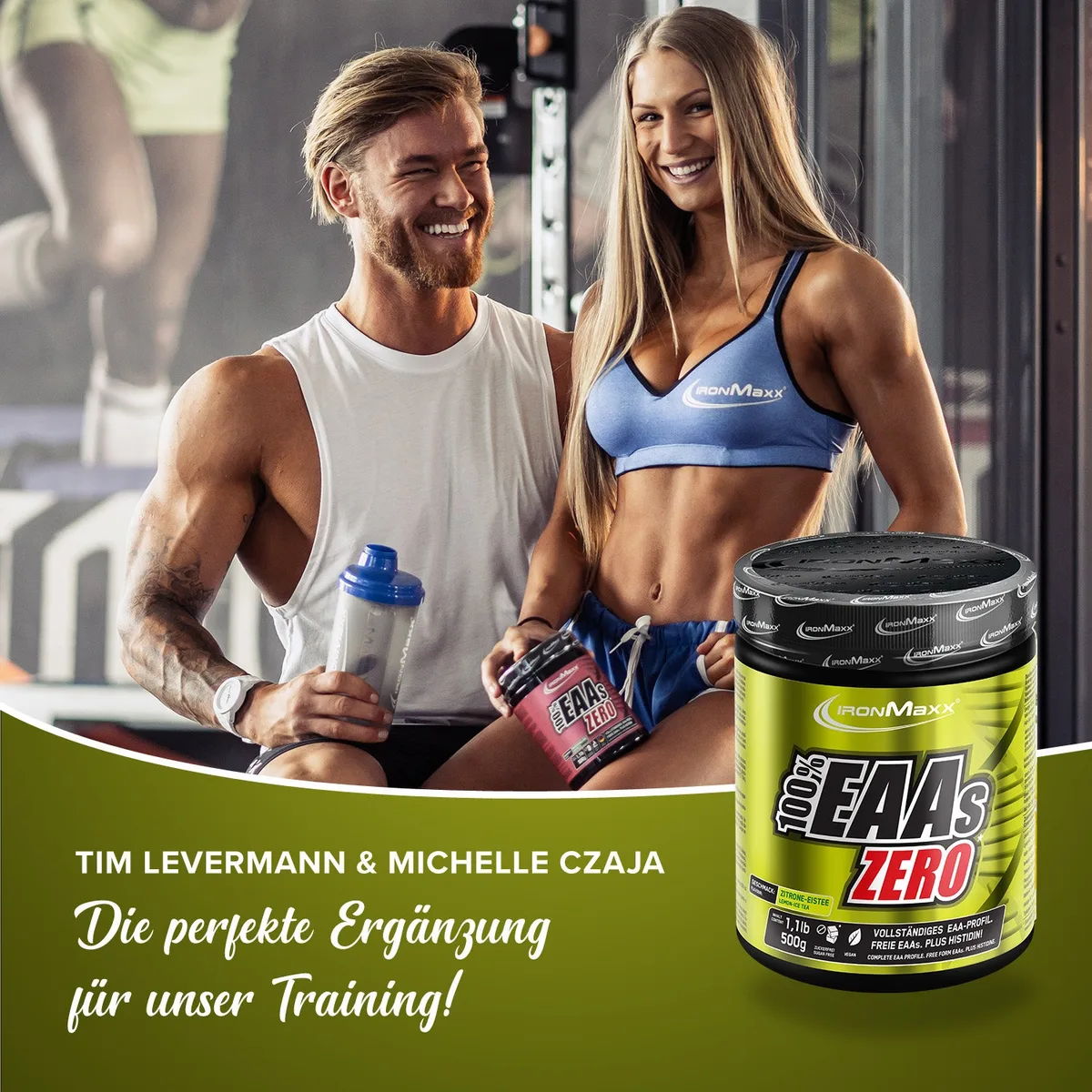 100% EAAs Zero (500g) - Lemon Icetea – Bild 6