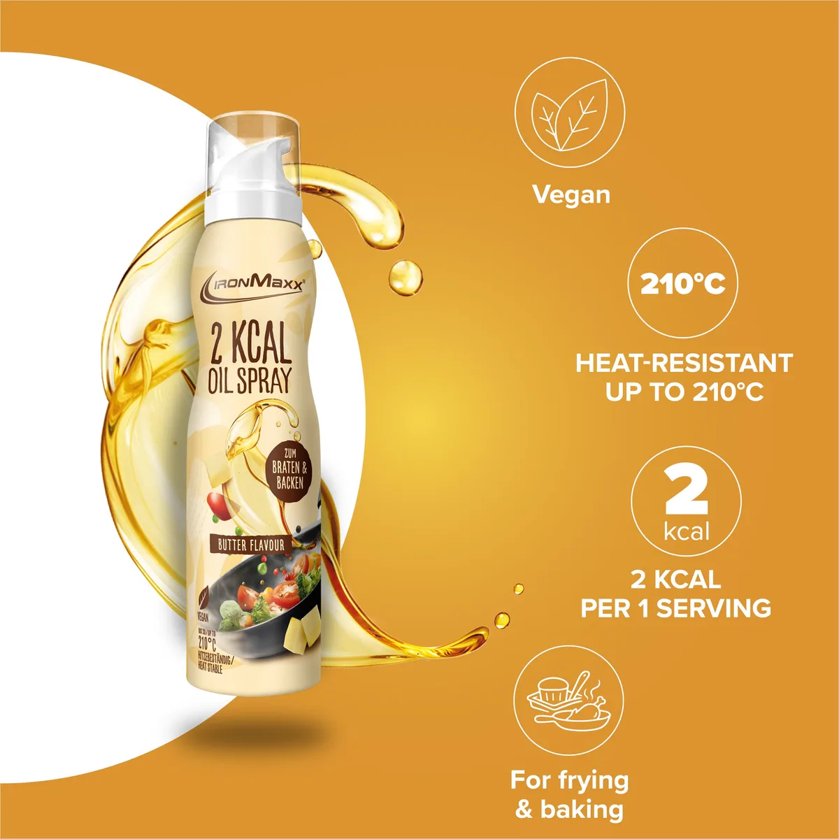 2 kcal Oil Spray (200ml) - Butter – Bild 7