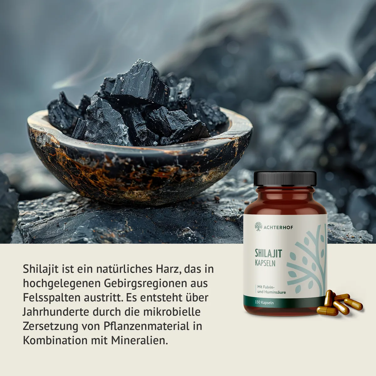 Shilajit Kapseln (150 Kapseln) – Bild 3