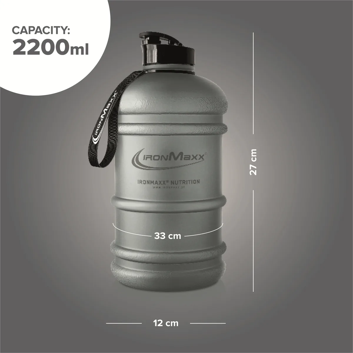 Water Gallon (2200ml) - Matt Solid Ash Grey – Bild 5