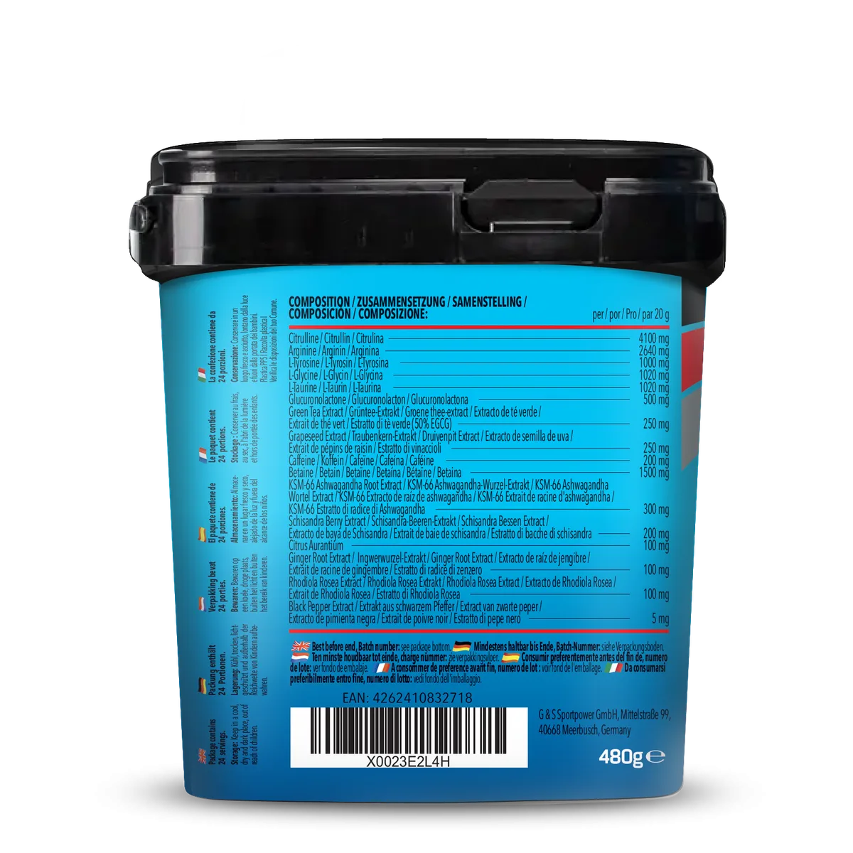 Bodybuilder Pre Workout (480g) Ananas – Bild 2
