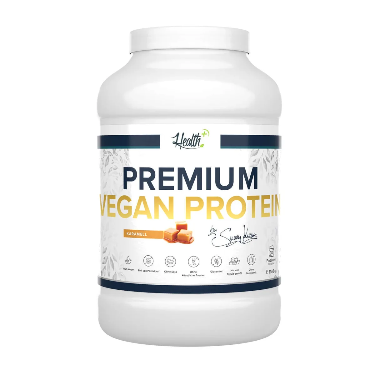 HEALTH+ Premium Vegan Protein 1140g Erbeere & Vanille – Bild 6