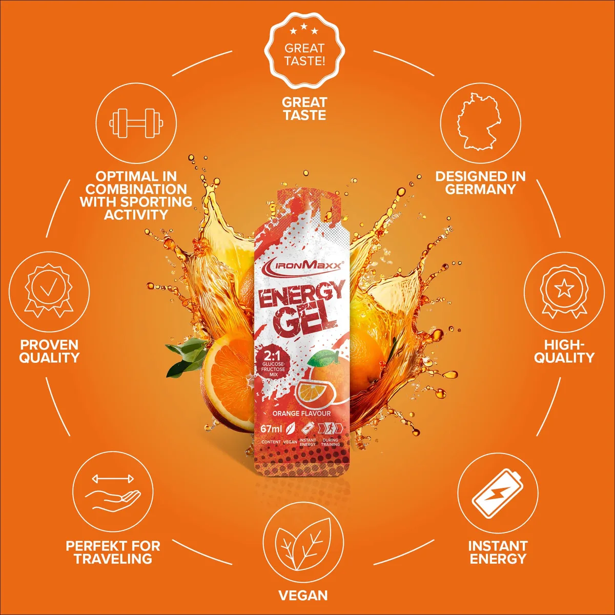 Hydro Energy Gel (67ml) - Orange – Bild 3